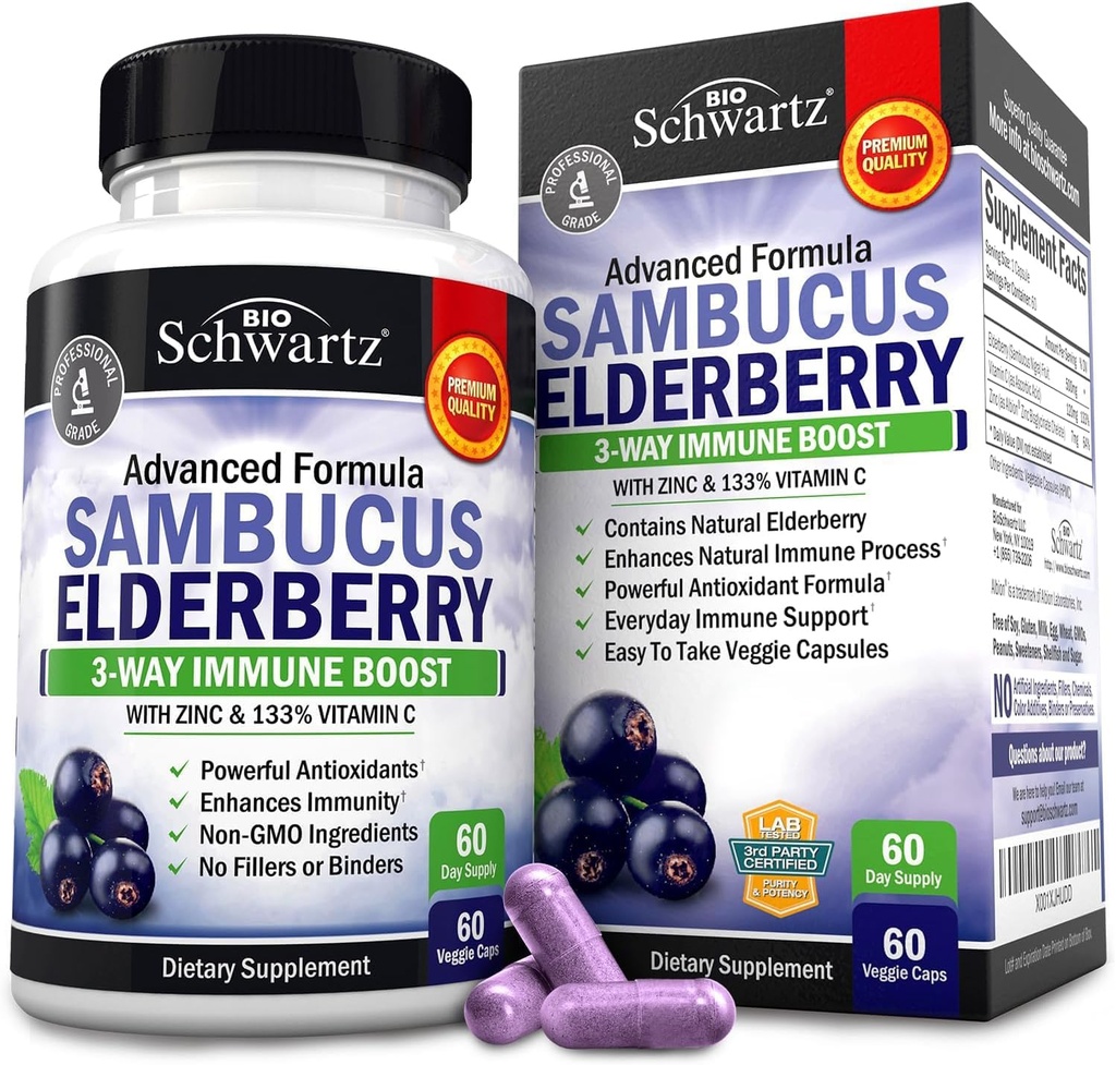 BioSchwartz 老年莓 Capsules 60 + Probiotic 40亿 CMU 60 桶