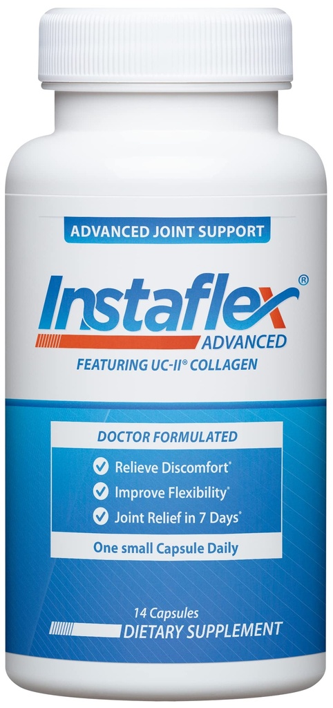 Instaflex高级联合支助 -- -- 医生拟定的联合救济补编,设计Collagen & 5 其他联合不适战斗成分 -- -- 14个