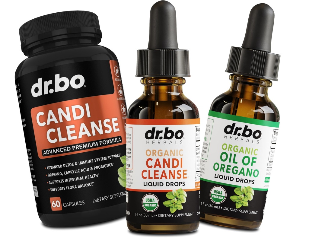 Candi Cleanse & Oregano 油滴 - Oregano 有机油滴液体和黑胡桃 Wormwood - 超强生长平衡综合体,天然口服Gut Cleaner Detox 健康补充剂 Capsules