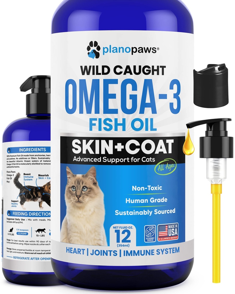 Omega 3 鱼油换猫 -- -- 比沙门油好 -- -- 猫和猫维生素及补充剂 -- -- 猫Dandruff处理 -- -- 鱼油换宠物 -- -- 羊舍支助 -- -- 所有年龄的猫保健用品