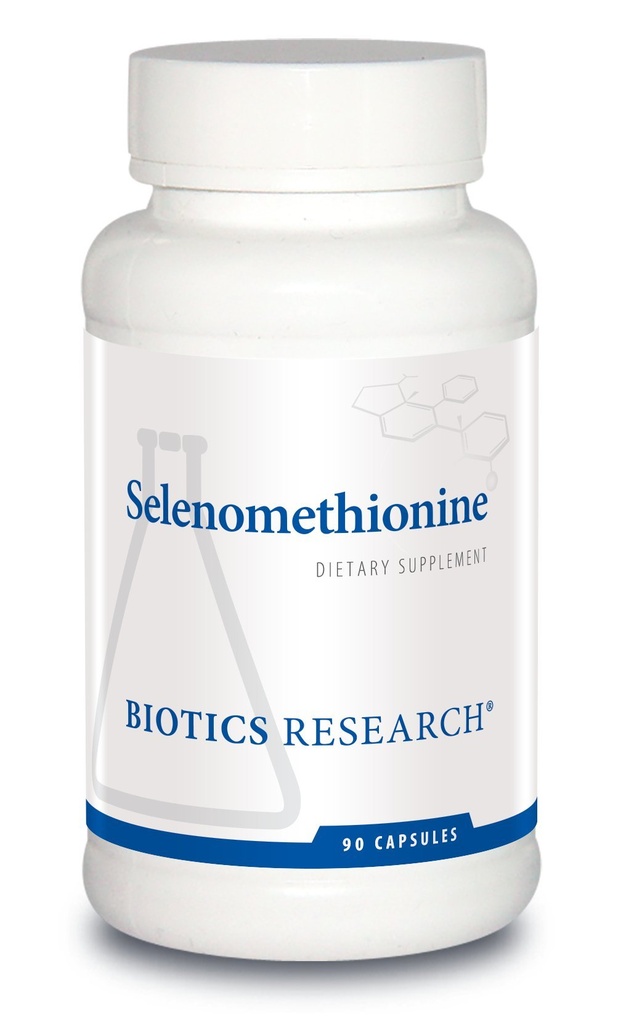 生物研究 塞勒诺米西安宁 – 高Potency Selenium,甲状腺功能,DNA生产,认知健康,强抗氧化剂. 90 顶盖