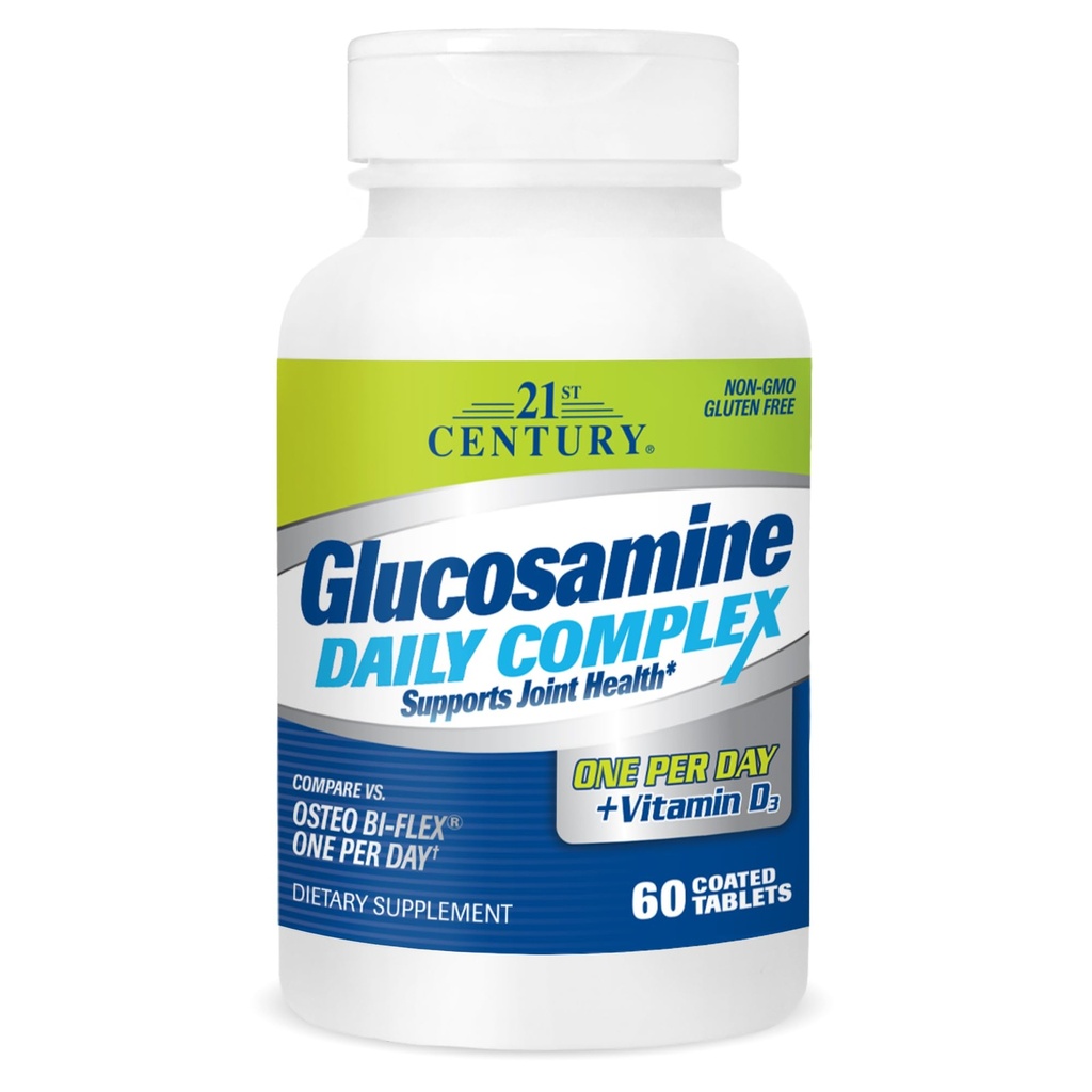21世纪 Glucosamine Daily Complex Plus D 平板电脑,60 Countries (27708)
