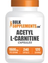 Bulk Assupports.com 乙酰L-Carnitine Capsules - ALCAR HCl,卡尼丁 Supplements - ALCAR Capsules,Acetyl L-Carnitine 1500mg - Gluten Free,每役2 Capsules,240 Capsules