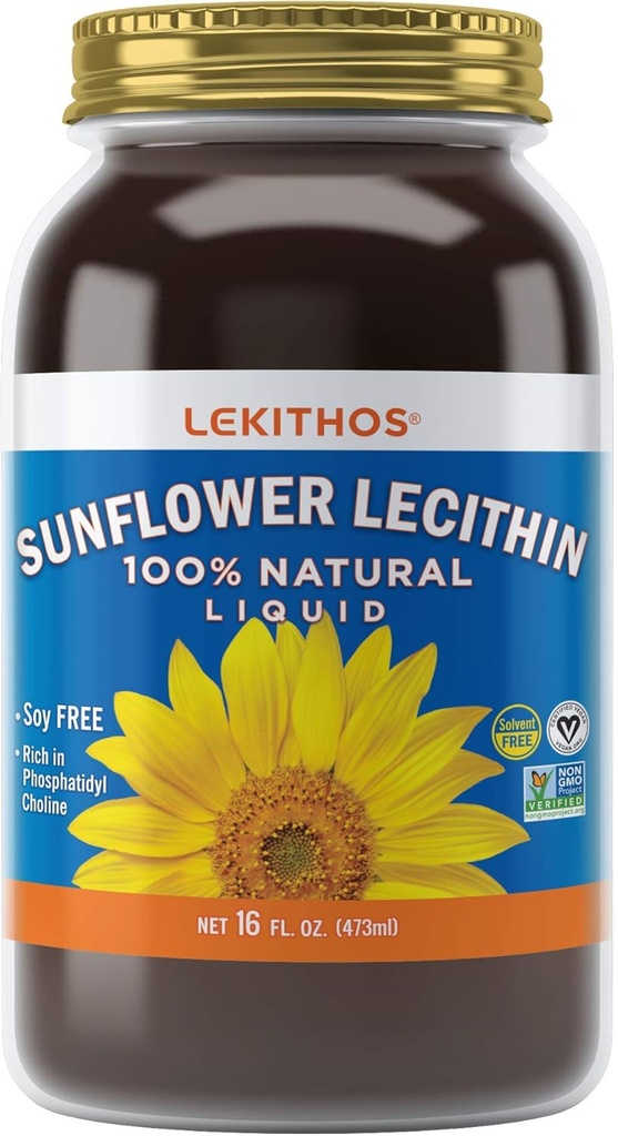 全天然葵花 Lecithin 非转基因生物 Soy Free Gluten Free (16oz) (原始内容存档于2017年).