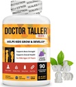Taller Kids医生 - 儿童多维塔明,托德勒维生素 - 支持骨质强力,增强钙的豁免,2至9岁多维塔明 - 葡萄火焰 - 90块可切片 - 6周供应