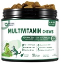 NATURE TARGET 多维明用于狗类 - MSM & Glucosamine, Omegas 3 & 6, 用于消化健康、联合支持、皮肤和煤炭、Immune系统与整体健康 120 软壳