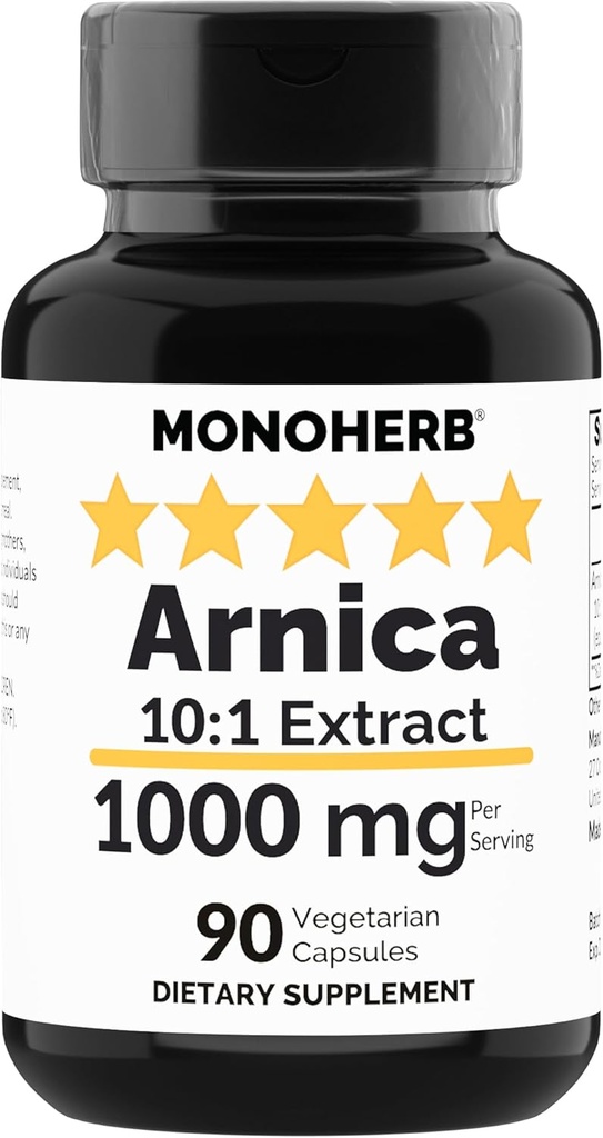 MONOHERB Arnica 提取 1000毫克 - 90 个植物胶囊