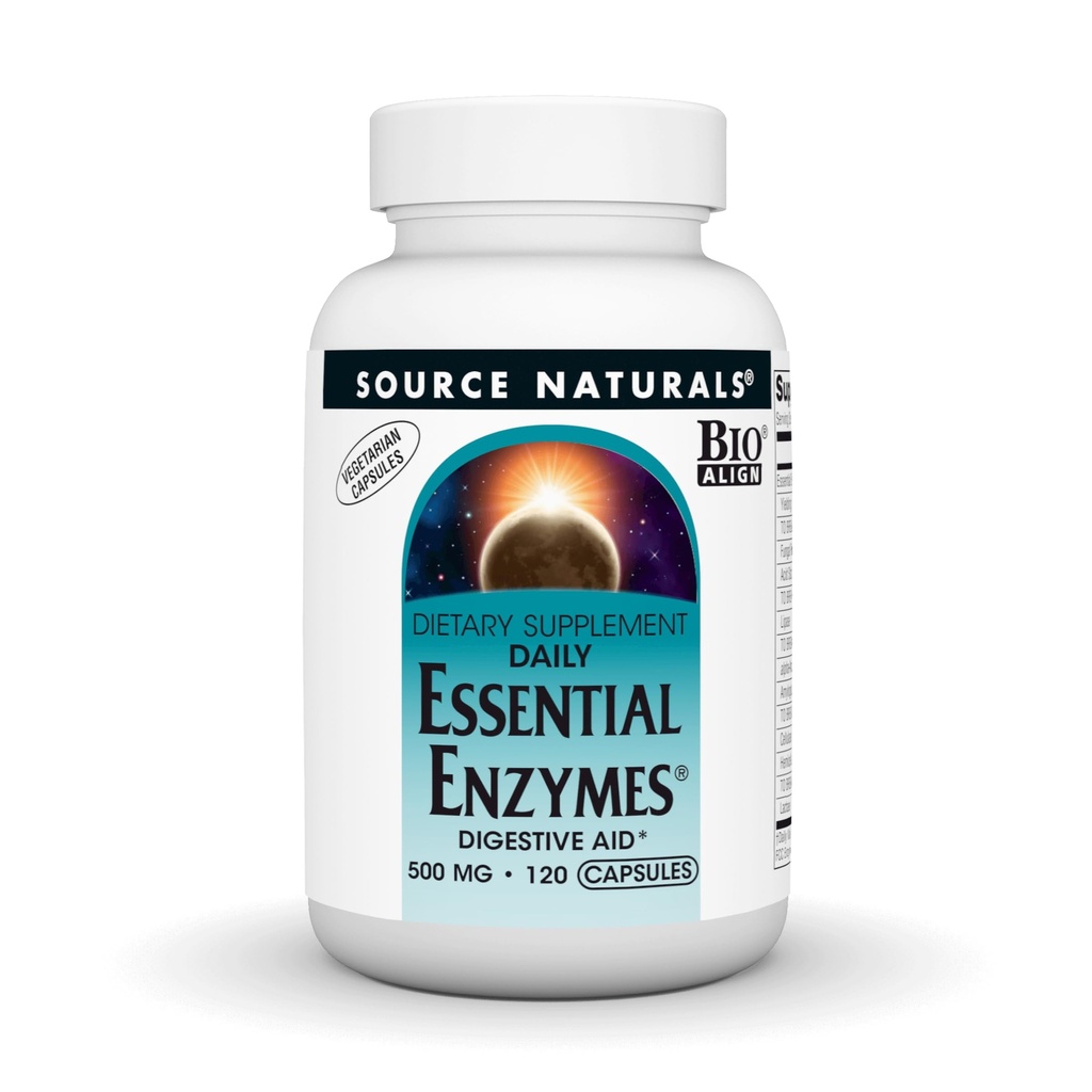 资料来源:Naturals Encymes 500mg Bio-Accessed 多酶补充草本植物防腐剂,用于消化,气体,便秘和布洛廷救济 - 支持免疫系统* - 120 维基植物物种 Capsules