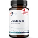 L Glutamine Capsules-850mg 植物氨酸补充剂 支持肌肉恢复,消化,Immune + Gut Health - 非GMO + Gluten Free (120 Capsules)