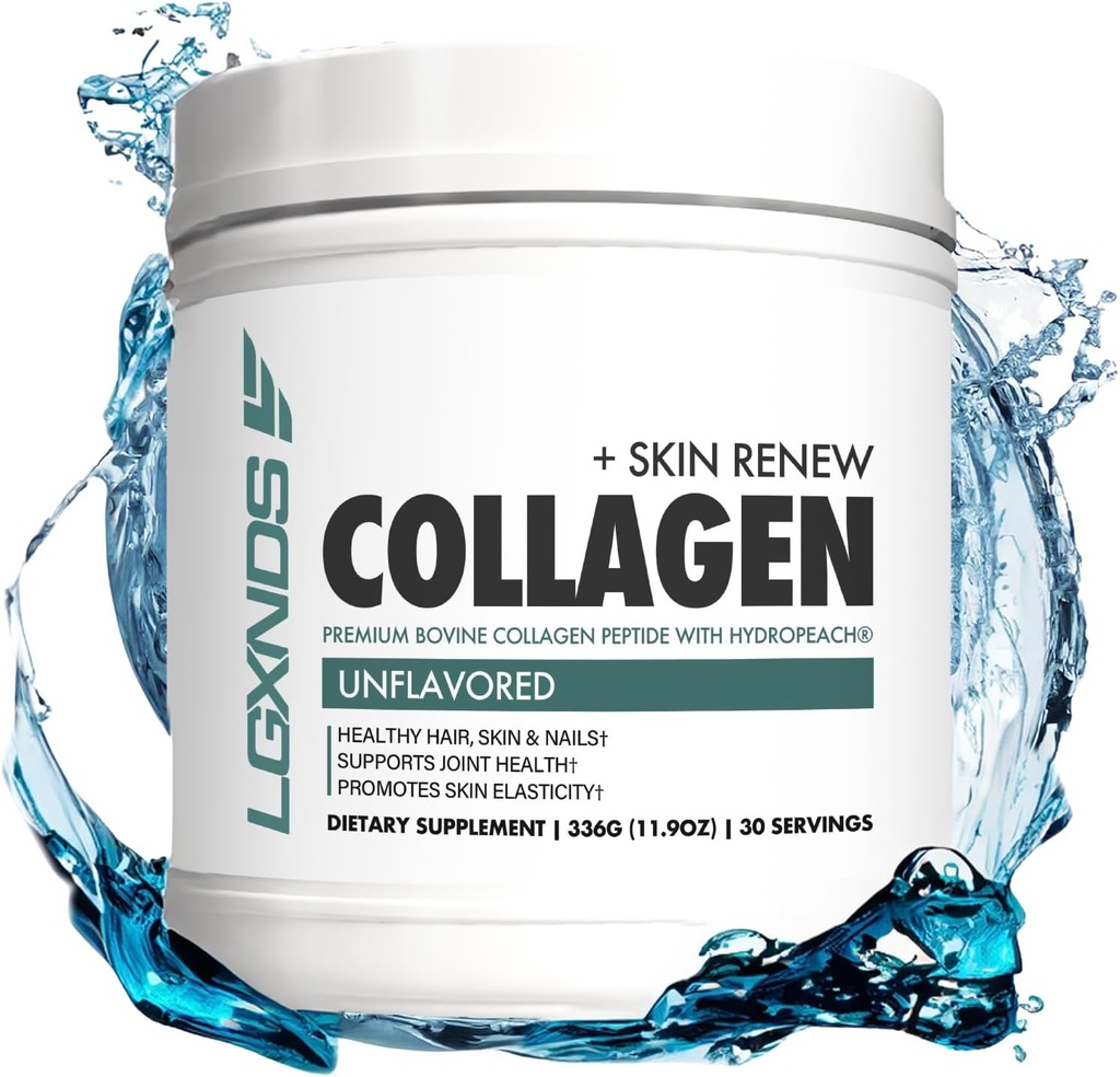 Collagen Powder,水解Colagen Peptides, Grass-Fed, Non-GMO, Uflavored, 20g 蛋白质Per service, 支持皮肤, 头发, 钉子, 联合和古特健康, Keto & Paleo-Friendly, 30 服务