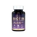 Biotin + Beauty Blend – 25,000 mcg Complex with Collagen, Keratin, MSM – Hair, Skin & Nail 支持 – Gluten-free – GMP, ISO 22000, HACCP 认证 – COA 可用 – 60 Capsules