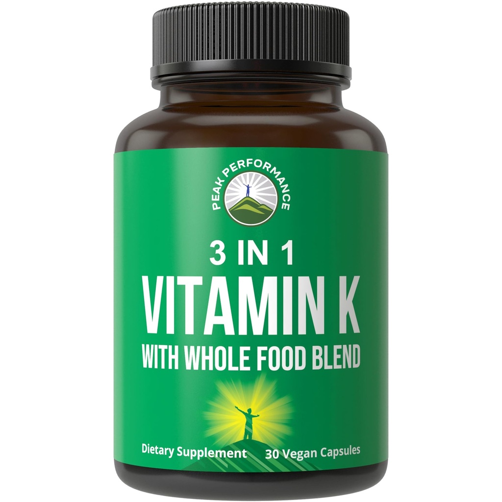 维生素K配以全食品混合剂25+蔬菜和水果,用于Max Absored. Vegan Capsules 补编. 维生素K1,K-2 MK4 + K2 Natto MK7. (原始内容存档于2018-09-29). Alternative to Drops, Gummys. VIT K配有K 2和MK-7
