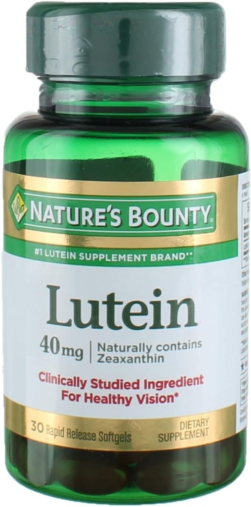 大自然的恩赐Lutein 40 Mg, 30 Count, Pack of 4
