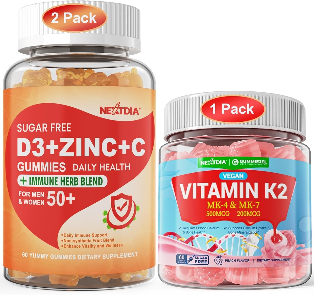 包:成人维生素C + D3 + 锌类固醇 50 + & 维生素K2 固醇