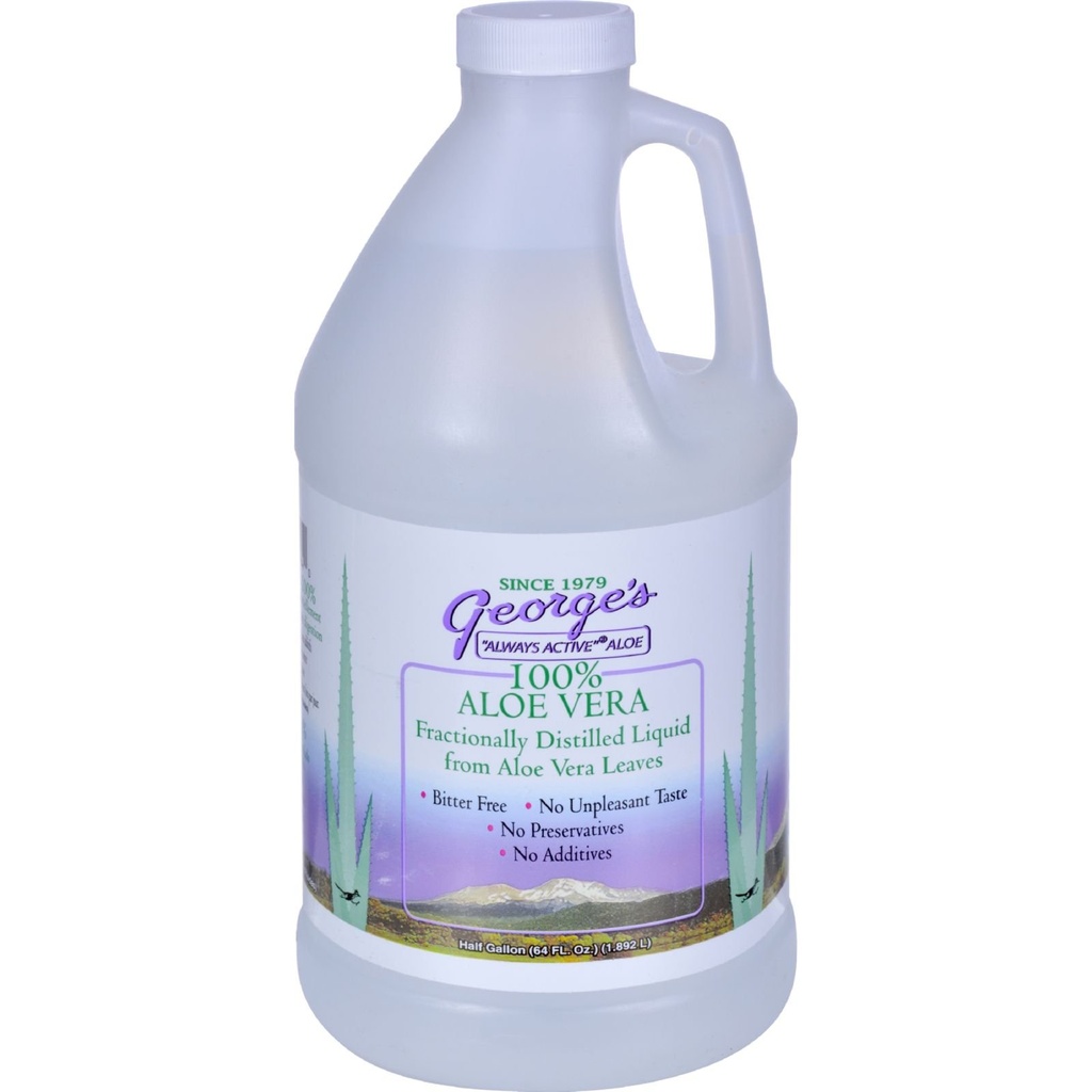 Aloe Vera Liquids 喝64 oz George's Always Aloe 64 Fl Oz (Pack of 1) (英语).