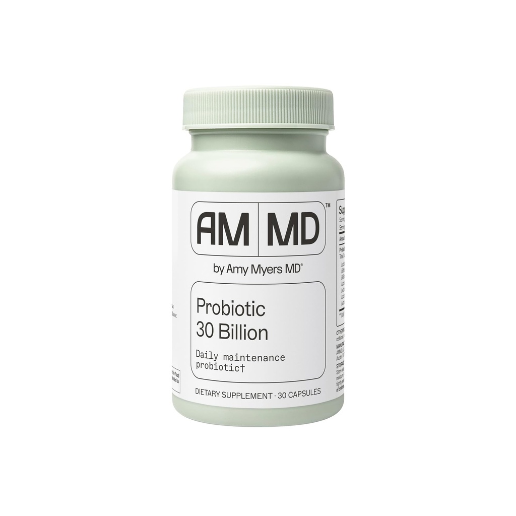 Amy Myers MD Probiotics 30亿 CMU - 支持消化健康,Gut Microbiome & Imune函数 - 14 Strains - 无乳品,无葡萄糖 - 30 Capsules (30名服务员)