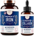 WINDSOR BOTANICALS 液态凝胶和铁 女性 Beaty 和 健康包