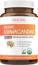 USDA Organical Ashwagandha 补充剂 - 用有机黑辣椒制成用于强化吸收的药丸 - Vegan Non-GMO在美国和实验室验证(1个月供应)