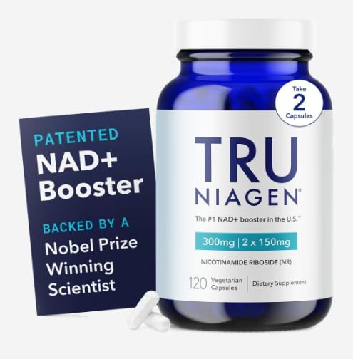 TRU NIAGEN - 获得专利的尼科蒂纳米德 Riboside NAD+ 补编。 NR支持细胞能量代谢与修复,生命力,心脏健康衰老,脑和肌肉 - 60 services / 120 capsules