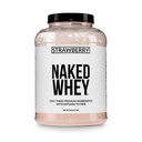NAKED 草莓WHEY蛋白 - 所有天然草药 WHEY蛋白粉 + 干草莓 + 椰糖- 5lb Bulk, GMO- Free, Soy Free, Gluten Free. Aid Muscle Growth and Recovery - 61 services