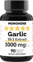 MONOHERB 大蒜提取物 1000毫克 - 90毫克