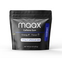 Maax Cafeine Energy Gum – Focus Gum – 每块125毫克咖啡因 – Coolmint – 每袋125片