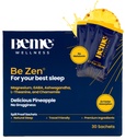 BeMe BeZen睡眠援助补充剂 Natural Without Melatonin - 2X 吸附剂而非药丸 - 为有镁、Ashwagandha、Chamomile、L-Theanine & GABA-美味菠萝的成年人提供睡眠援助