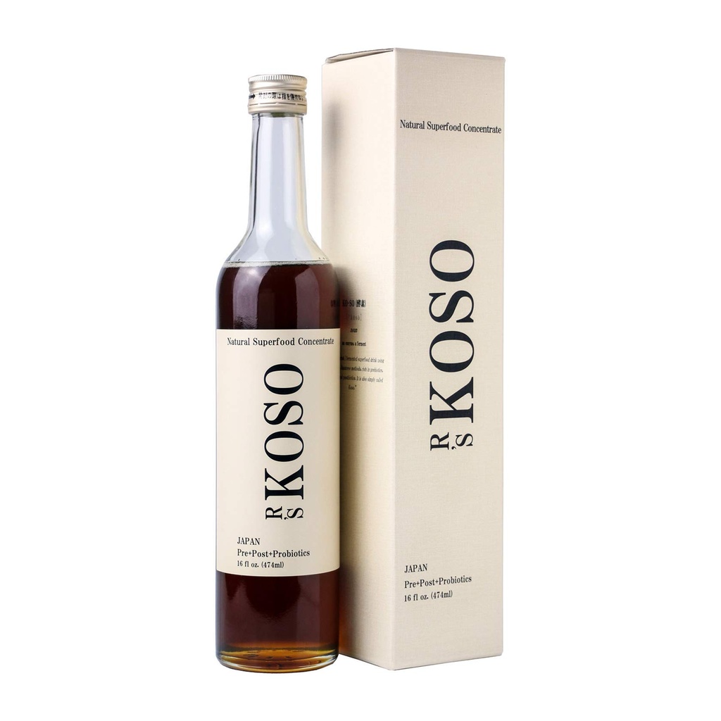 由R's KOSO 3-Day cleanse - 日本Ezyme Drinch in Probiotics and Prebiotic, 由100+蔬菜制成? 水果 -- -- 自然支持更好的消化和古特健康+排毒+清洁 -- -- 16oz