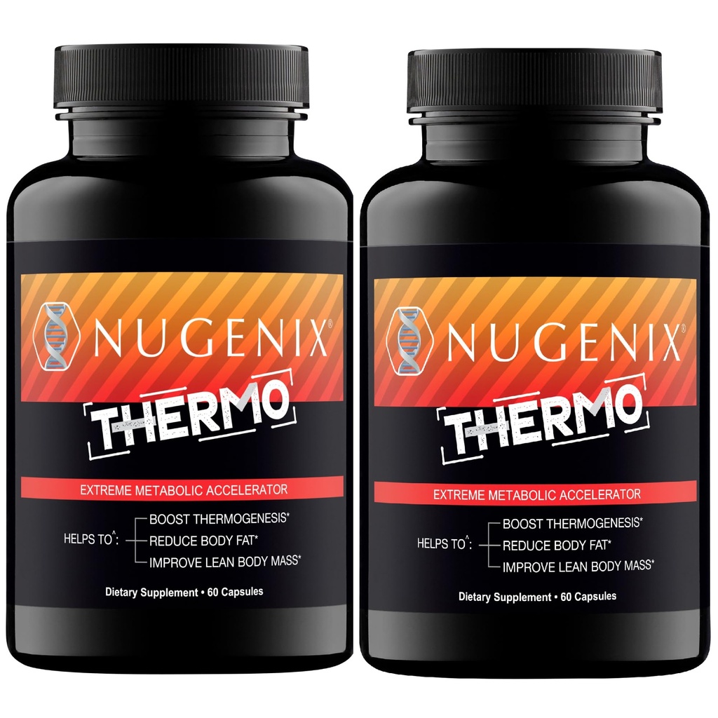 Nugenix Thermo - 热致性脂肪燃烧器补充药丸,用于男性,极端元代催化剂,120个计数器