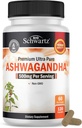 BioSchwartz Ashwagandha 补充品 -- -- 额外力量 Ashwagandha Capsules 500 mg Pervice -- -- Gluten Free,非GMO,美国生产,具有全球来源,60种服务(120计)