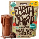 Earth Chimp Organization Vegan蛋白粉 - 配有Probiotics - 非转基因生物,乳制品免费,Non Whey, 以植物为基础的男女蛋白粉,Gluten免费 - 52 services 64 Oz (Chocolate) No Scoop