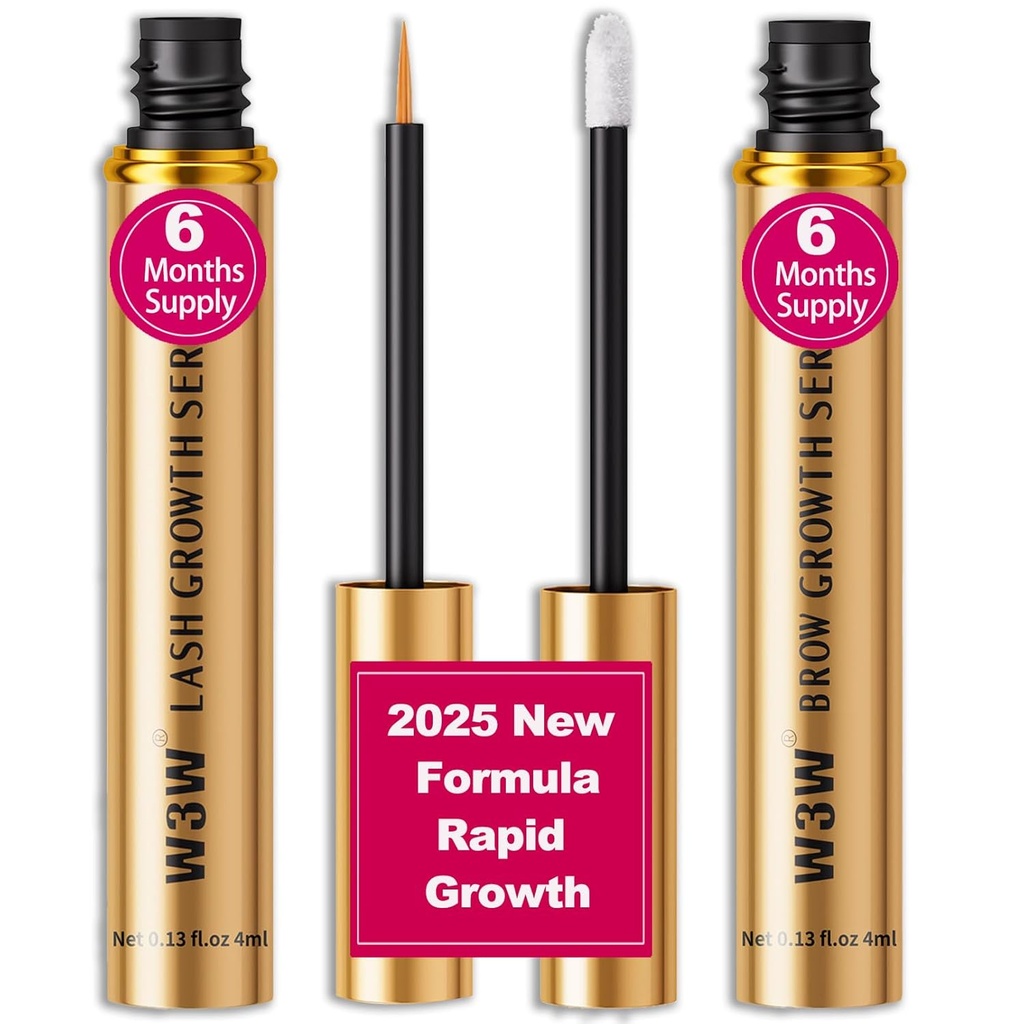 Lash Serum & Eyebrow Grow Grows Serum Set, 2025 升级 - Rapid eylash for strong, Eyebrow Grow Grow Serum, Natural Infements (升级的 Lash&Brow Serum Set) 升级 - 强化眼球, 增强眼球生长液,自然成份