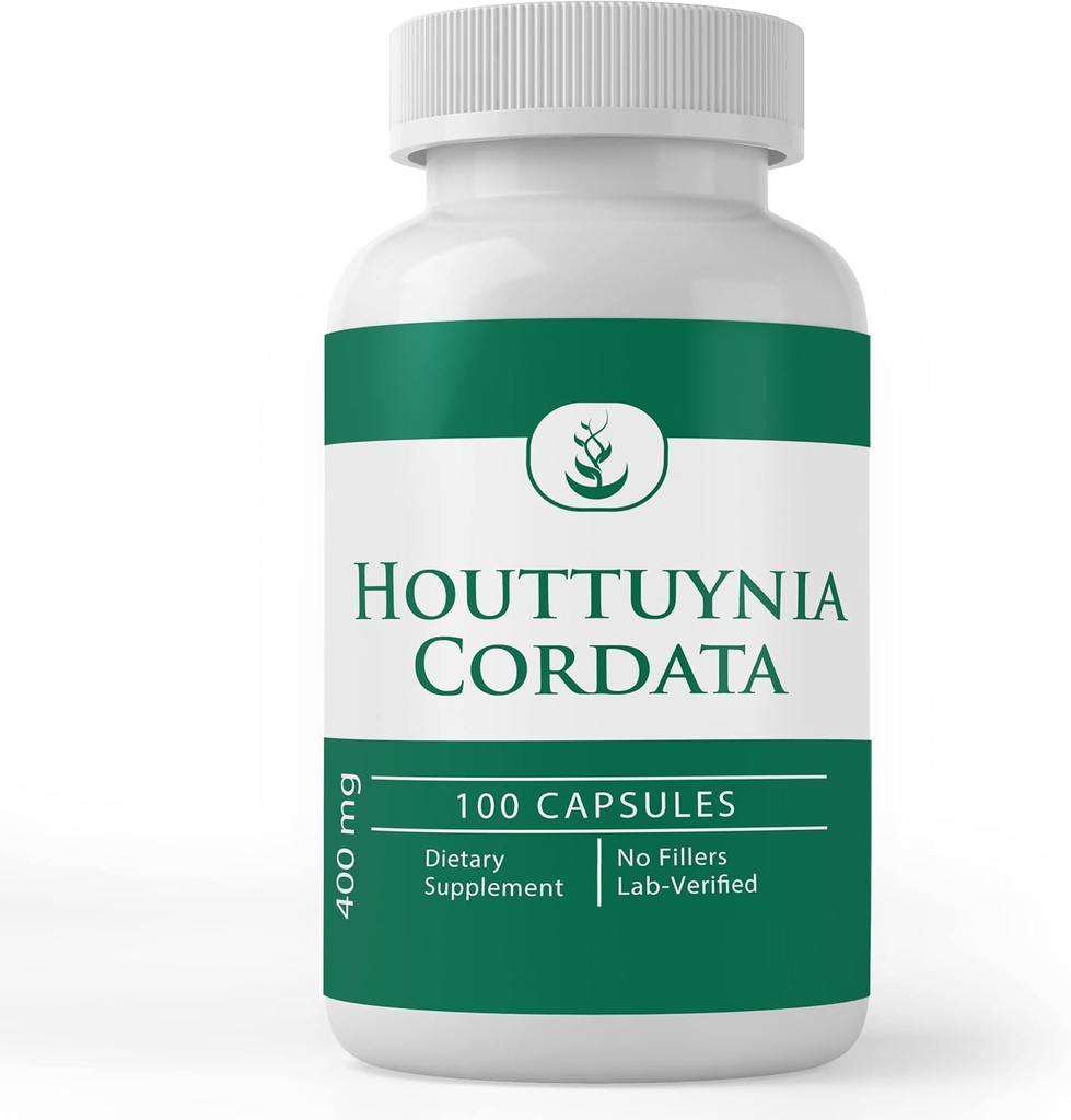纯原始成份 Houttuynia Cordata, (100 Capsules) 永远纯, 无添加剂或填充器, 实验室验证