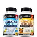 三重强度 Omega 3 鱼油软胶(2个月供应)+ Turmeric Curcumin 与黑椒抽取 1500mg 复合物(2个月供应)