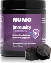 Numo Elderberry Gummys - 用抗氧化剂支持免疫系统补充剂 - 用Sambucus水果、维生素D3、锌、维生素C、Probiotics - Organic、Vegen & Kosher - 60 Countries