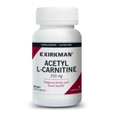 Kirkman - 乙酰L-Carnitine 250 mg - 90 capsules - 支持持续细胞能量生产 - 伪成型