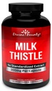 Divine Bounty纯牛奶 硝酸奶(Thatle Capsules) 补充剂 - A Potent 1200mg Milk 硝酸奶(Apotentent 1200mg Milk Tetle) 补充剂 4X 集中提取剂(Standardized) 120 Vegetarian Capsules