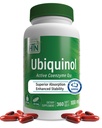 健康 营养 Ubiquinol 100mg 360 Softgels as Kaneka QH 减少 CoQ-10 稳定 - 第三方测试 - 增强生物利用率 - 心血管和Mitochondria功能支持 - 非GMO