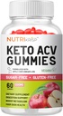 Keto ACV Gummy - Sugar-Free Gluten Free Pro Active Super Apple 苹果苹果苹果苹果苹果醋(苹果苹果苹果) 男子葡萄酒补充剂 - 支持消化毛皮(1200MG)