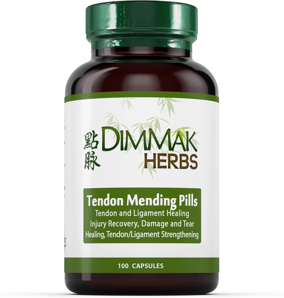 认证的有机天冬(Tendon Mending Pills):由Dimmak Herbs(英语:Dimmak Herbs)-100 Caps 500mg(英语:100 Caps 500mg)进行Tendon和韧带再生与修复.