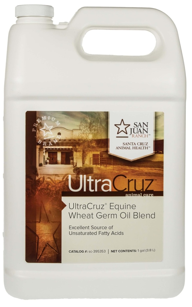超Cruz® Equine 小麦 Germ Oil Blend, 1 加仑