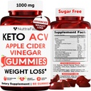 Keto ACV Gummys 高级体重损失 - ACV Keto Gummys 男女体重损失 - Keto Gummys 补充 - Detox & Cleanse, Digestion - Apple Cider Vinegar - Apple Flavor