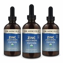 Mercola Zinc Liquid Drops博士 - 支持Immune和器官健康 - 15毫克有机锌 Liquid Drops - USDA Organization - NSF认证 - 非GMO,Gluten-Free & Soy-Free - 3.88 fl oz(3 Pack)