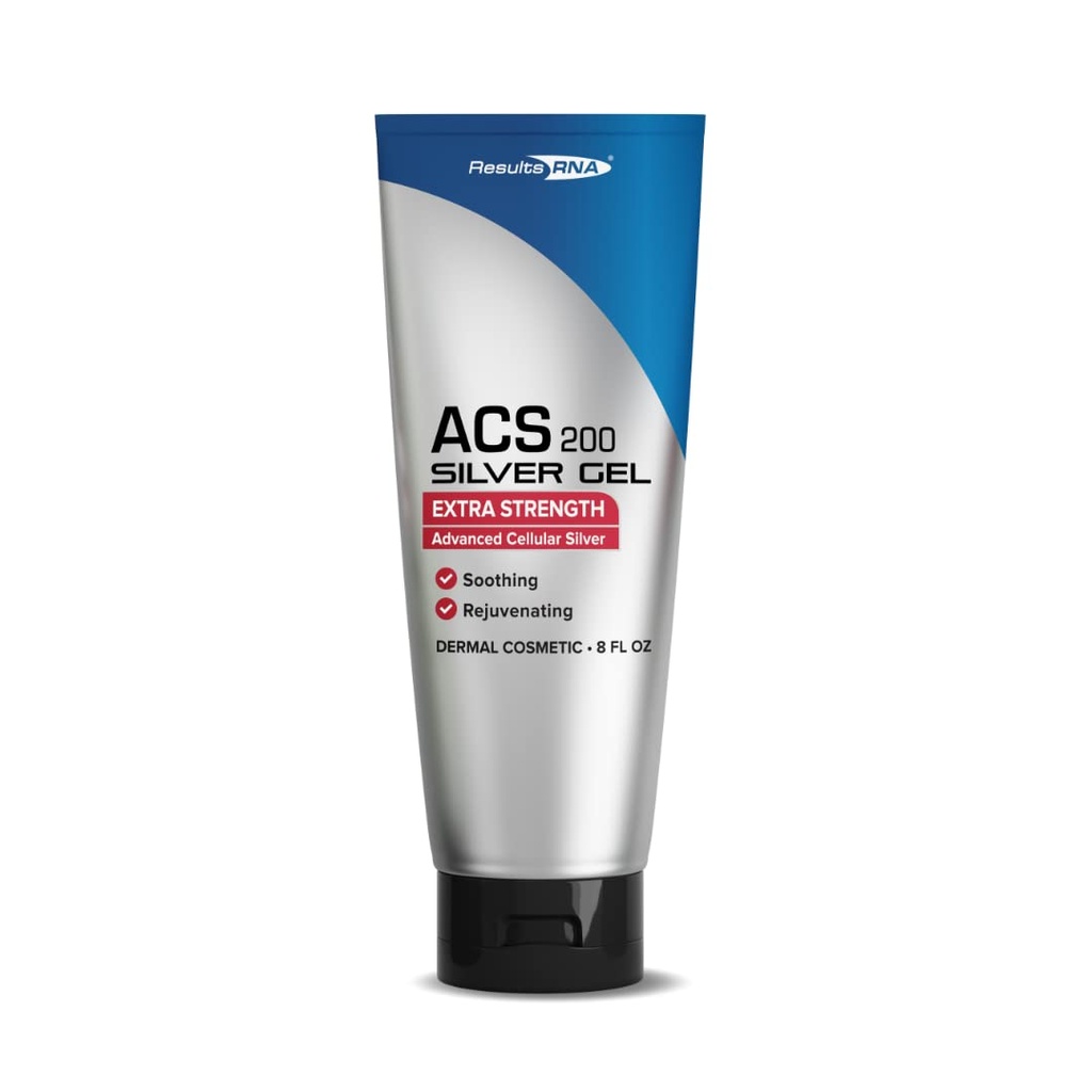 成果RNA - ACS 200 Silver-Glutathione Gel - 高级细胞类固醇银Gel用于伤病护理和高级皮肤治疗。 临床证明. 环球医生推荐(8 oz)
