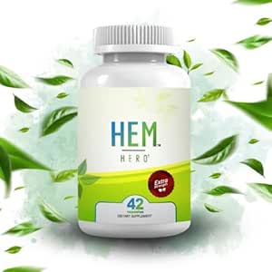 Hem Hero Extra 强力出血治疗 - 减少积血,Soothe ITCHING & 刺激 - 100% 天然 - 42 植物胶囊