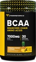 Primaforce BCAA粉(Pineapple Mango)(30次服务) - 7000MG 2:1:1 BCAAs,工作后用氨基酸回收饮料和男女真盐