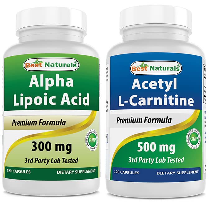 最佳天然物 Alpha Lipoic酸300毫克和乙酰L-Carnitine 500毫克