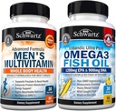 配有维生素C A B D3 E 和锌(1个月供应) + 三强Omega 3 鱼油软胶(1个月供应)