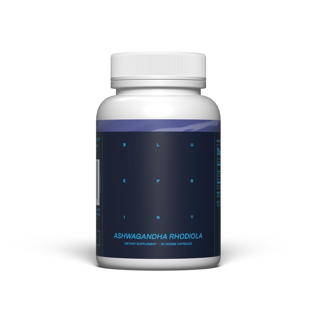 Bryan Johnson Ashwagandha & Rhodiola 增刊 – 120 mg Ashwagandha + Rhodiola Root – Daily Adapology Capsules for 压力支持,Mood平衡,能量和焦点 – 30 Vegan Capsules