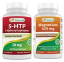 最佳自然剂 5-HTP 50毫克和甘化镁 425毫克